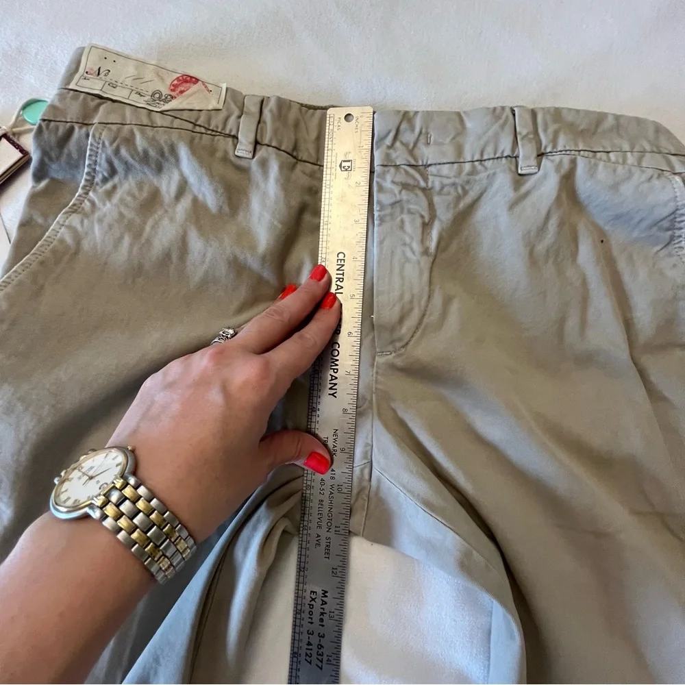 Incotex RED Women's Sz 29x31 100% Cotton BEIGE Straight Leg Chino Khaki Pants - Picture 14 of 16